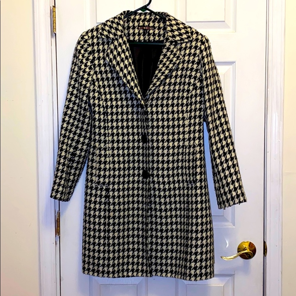 Houndstooth Car Coat